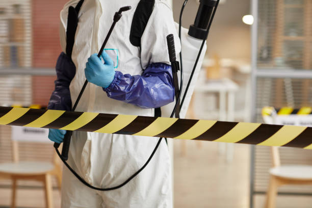Professional Biohazard Cleanup technician working in Liberty, IN